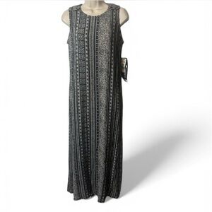 Vintage Sleeveless Maxi‎ Dress